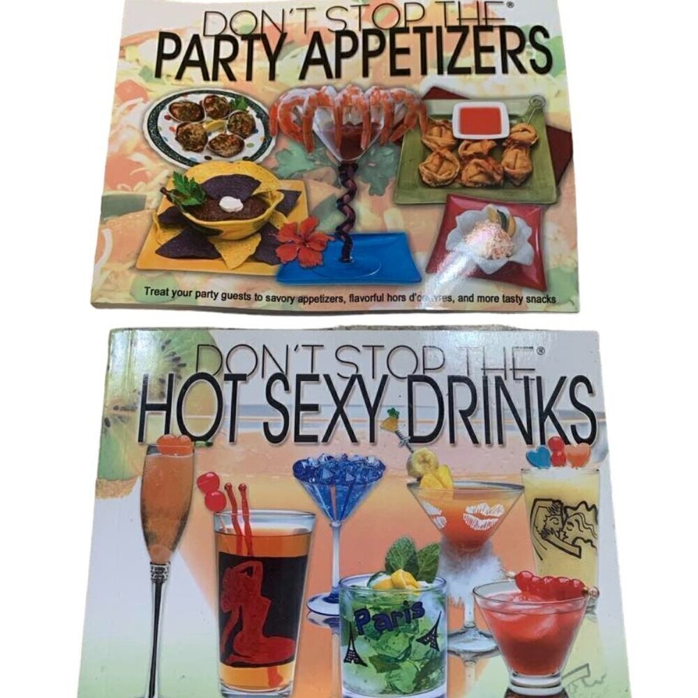 Set of 2 Cookbooks for all your Party Needs - Appetizers and Cocktails